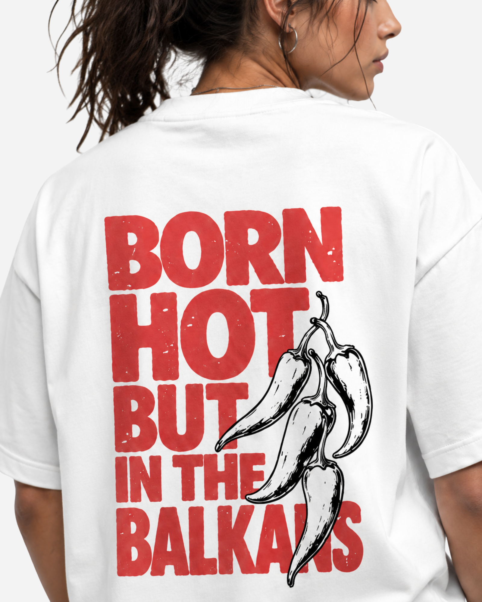 Born Hot Premium White T-Shirt