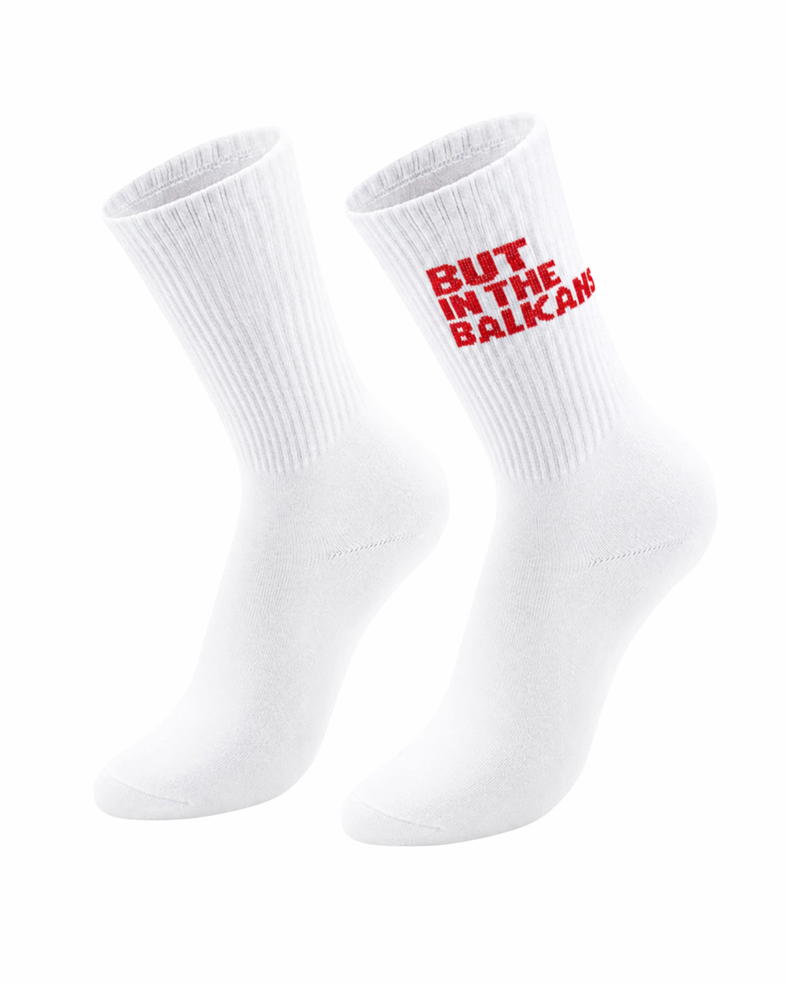 Born Hot Ribbed Crew Socks