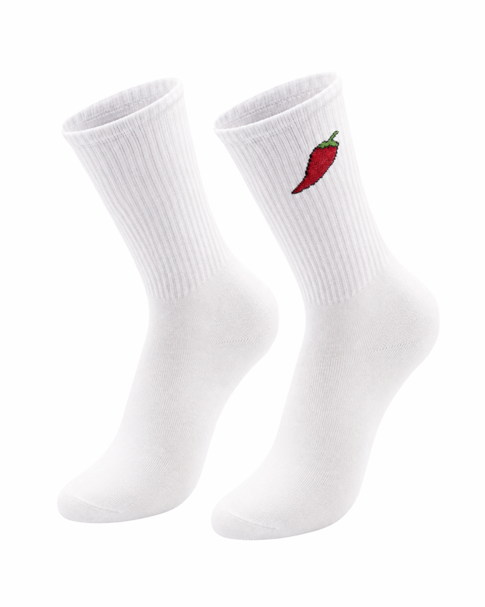 Pepper Ribbed Crew Socks